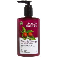 Avalon Organics, Wrinkle Therapy, with CoQ10 & Rosehip, Cleansing Milk