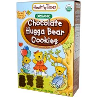Healthy Times, オーガニック ハガ･ベア･クッキー(Hugga Bear Cookies)、チョコレート (182 g)